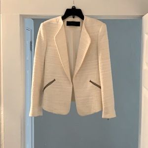 Zara Basic creme blazer.